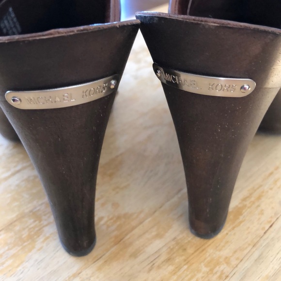 Michael Kors Brown Clog-8 - Picture 5 of 7
